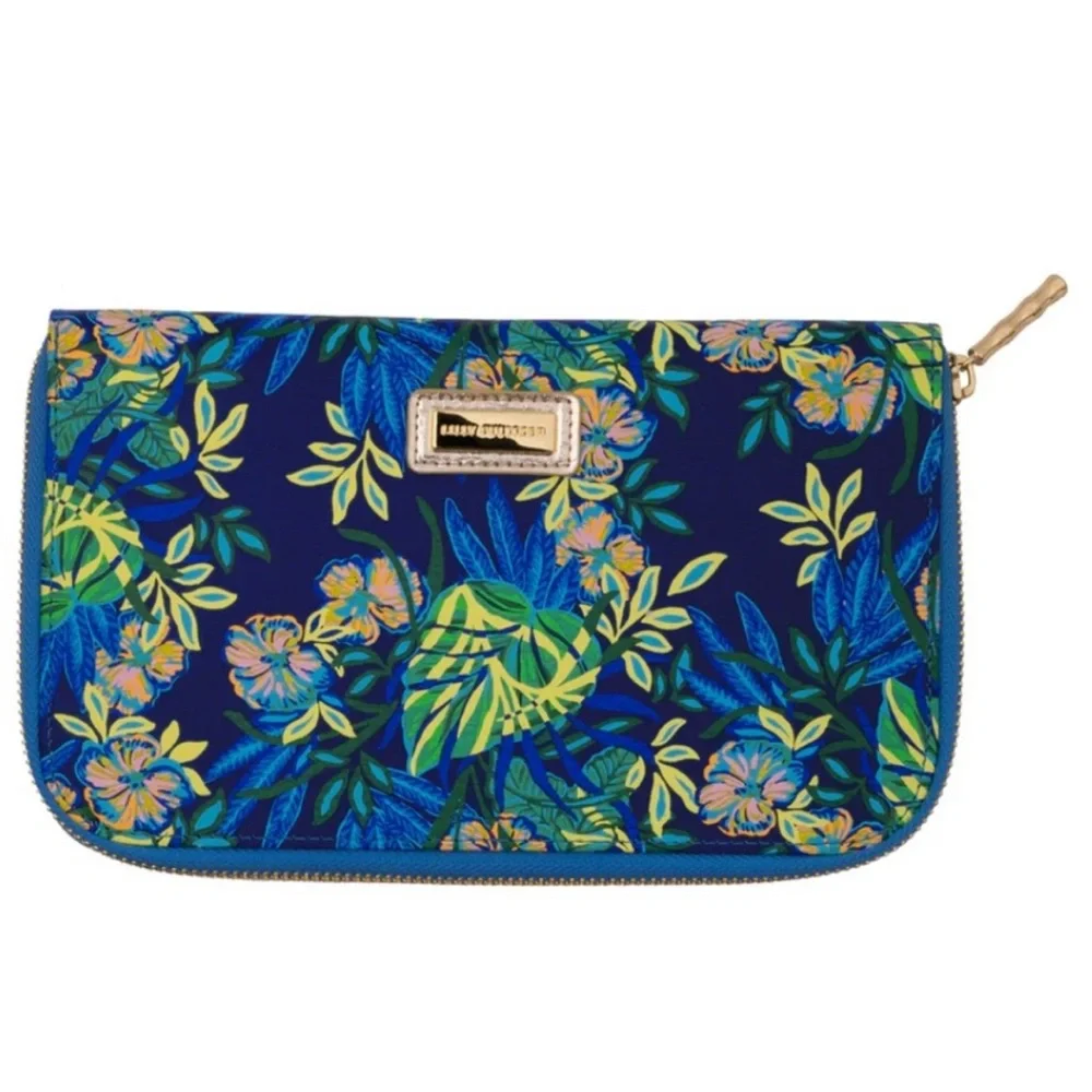 Lilly Pulitzer Navy Floral Travel Wallet